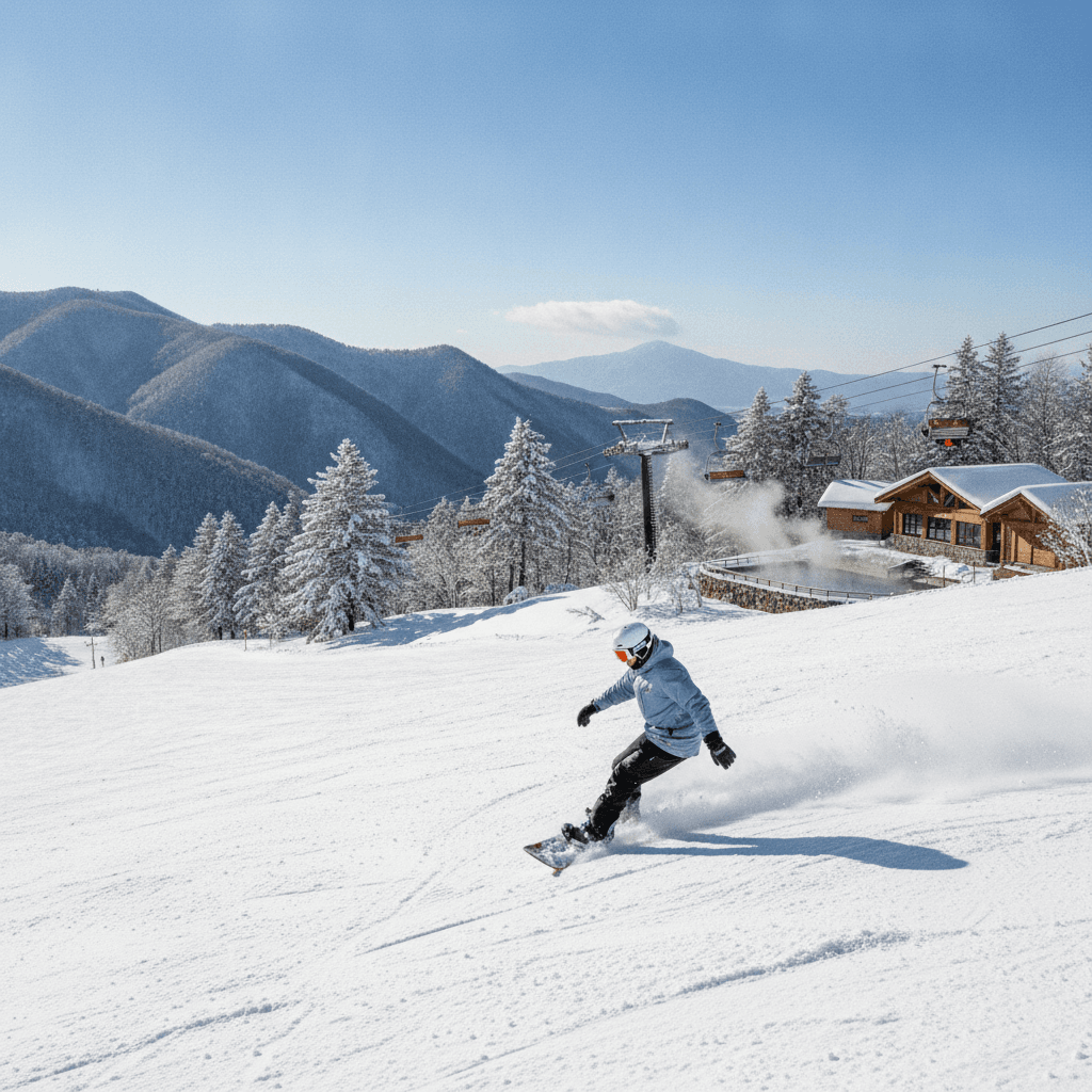 女鹿平溫泉滑雪場